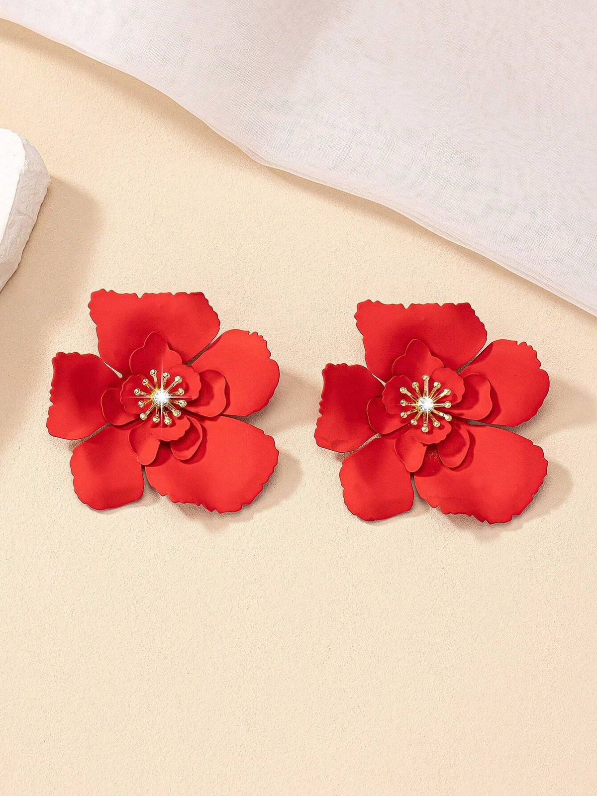 Boucles d'Oreilles Floral Toutes Les Saisons Élégant Quotidien Perle Métal Goujon pour Femmes