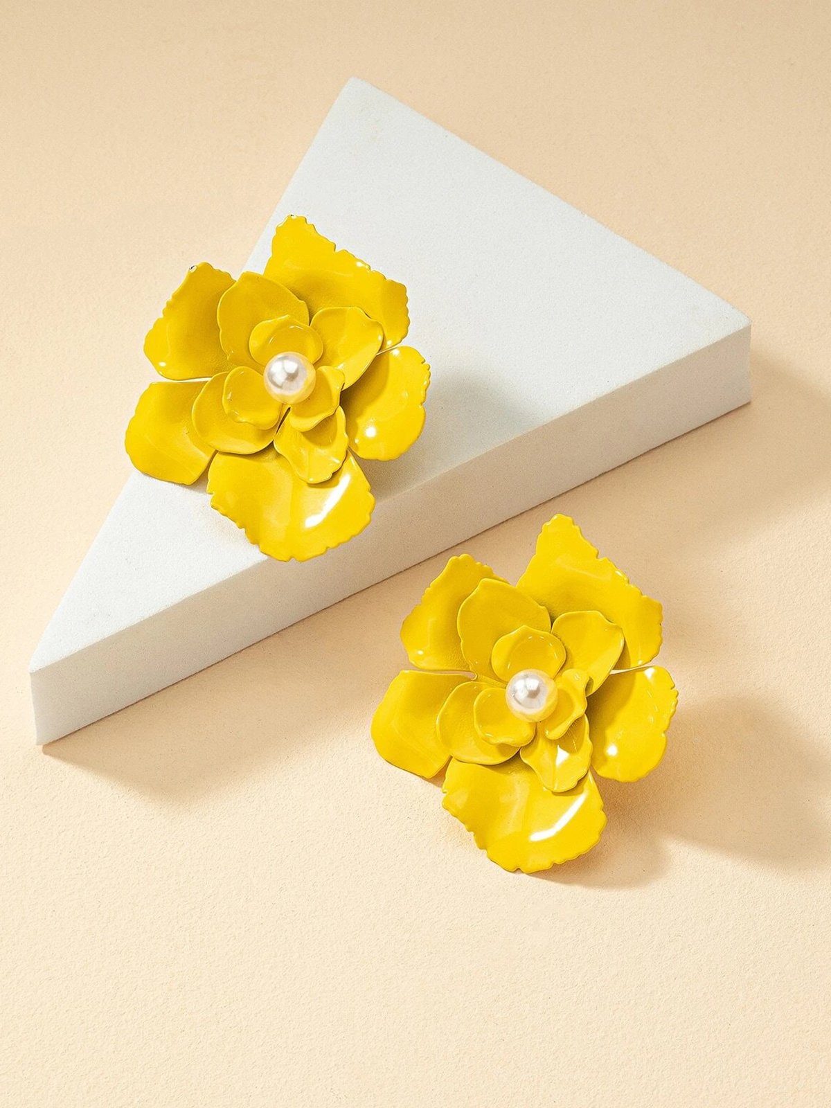 Boucles d'Oreilles Floral Toutes Les Saisons Élégant Quotidien Perle Métal Goujon pour Femmes