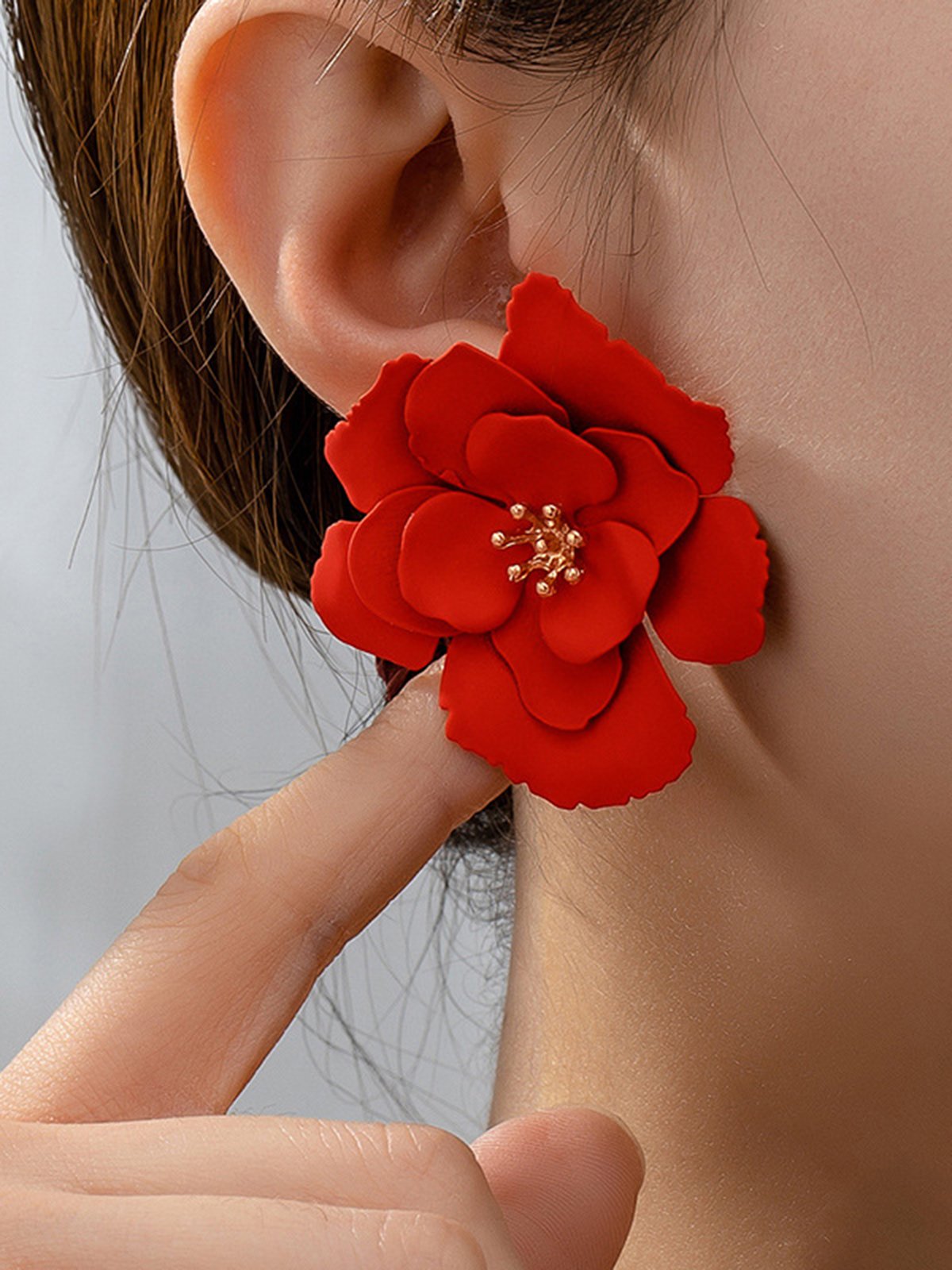 Boucles d'Oreilles Floral Toutes Les Saisons Élégant Quotidien Perle Métal Goujon pour Femmes