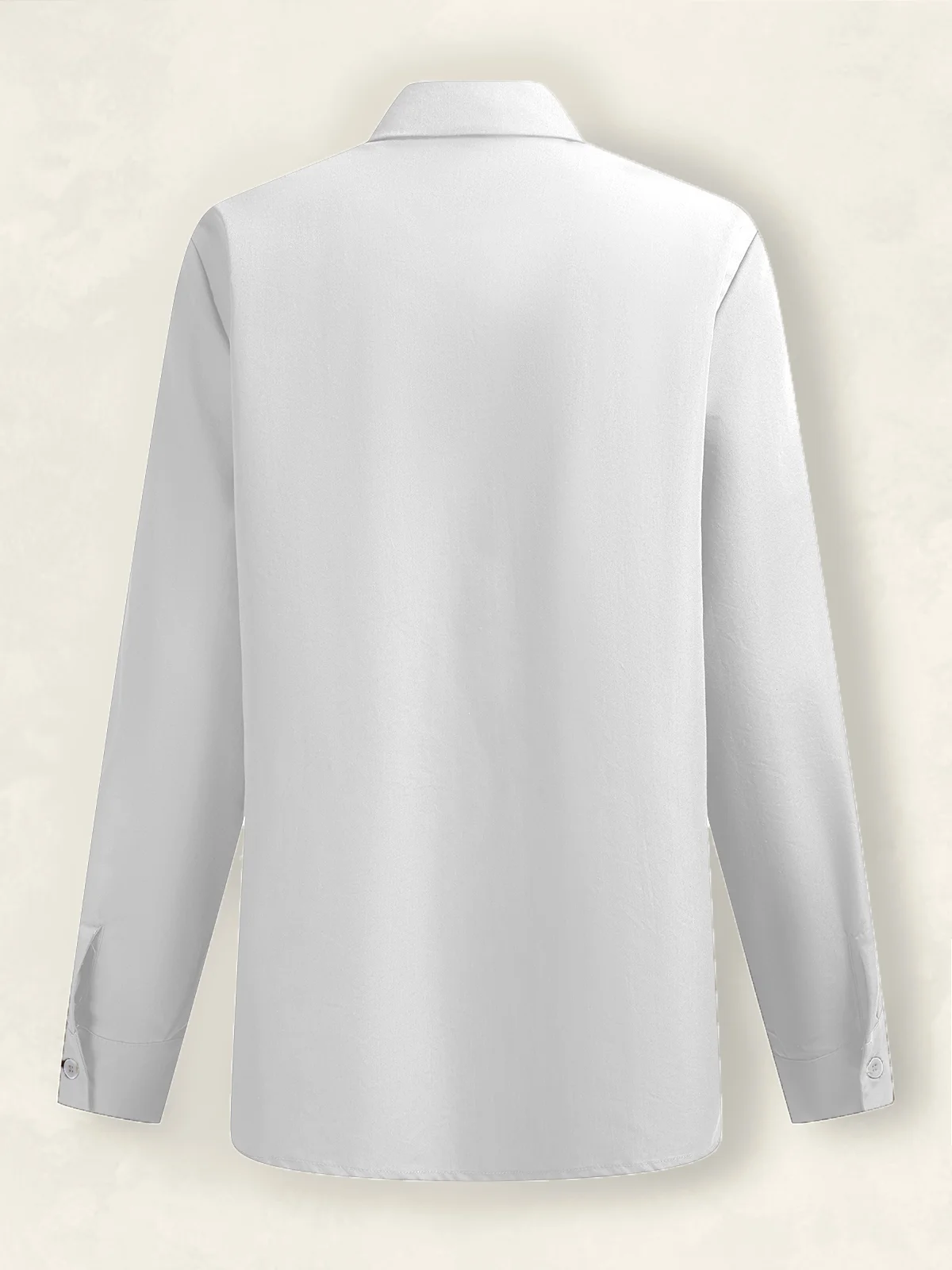 Blouses Décontracté Plain Printemps / Automne Aucune élasticité Vacances Manches Longues Régulier Régulier Col de Chemise pour Femmes