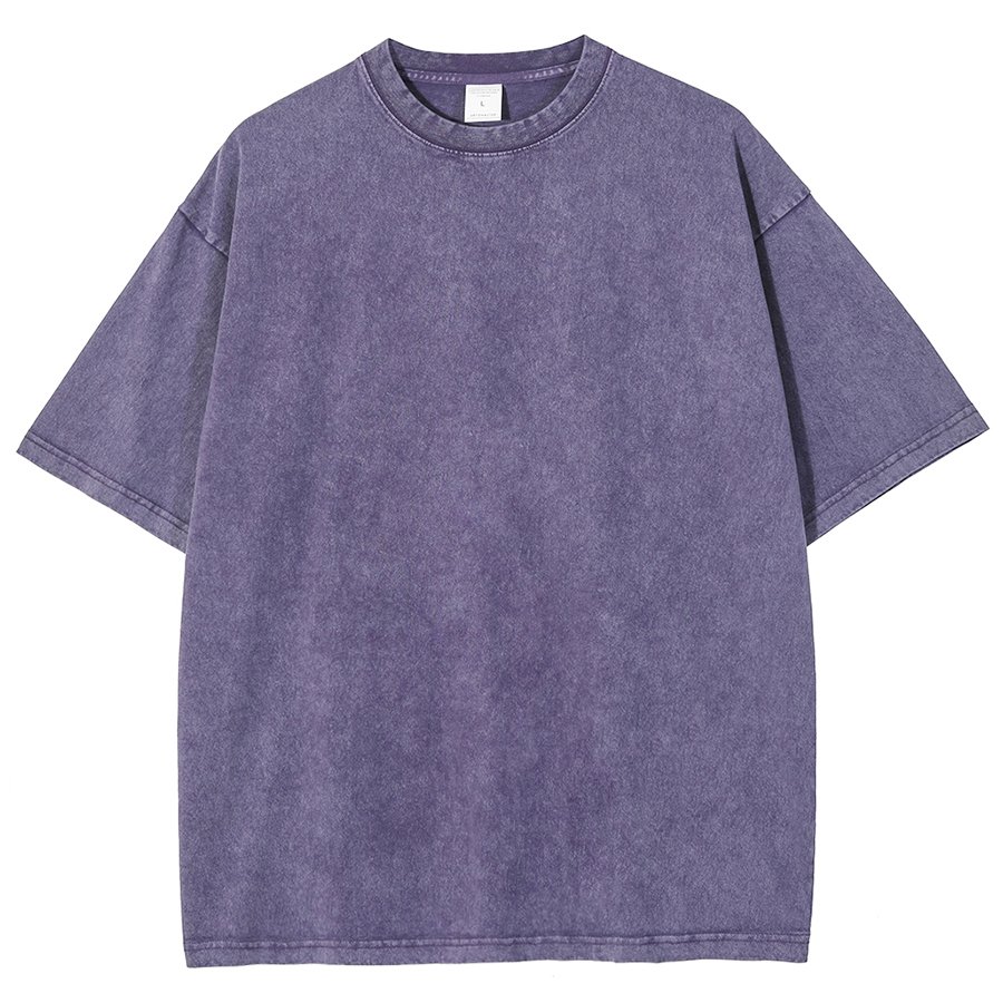 T-shirts Simple Plain Été Aucune élasticité Ample Manches Courtes Col Rond Régulier Droit pour Femmes