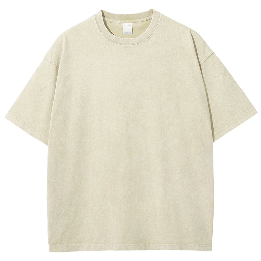 T-shirts Simple Plain Été Aucune élasticité Ample Manches Courtes Col Rond Régulier Droit pour Femmes
