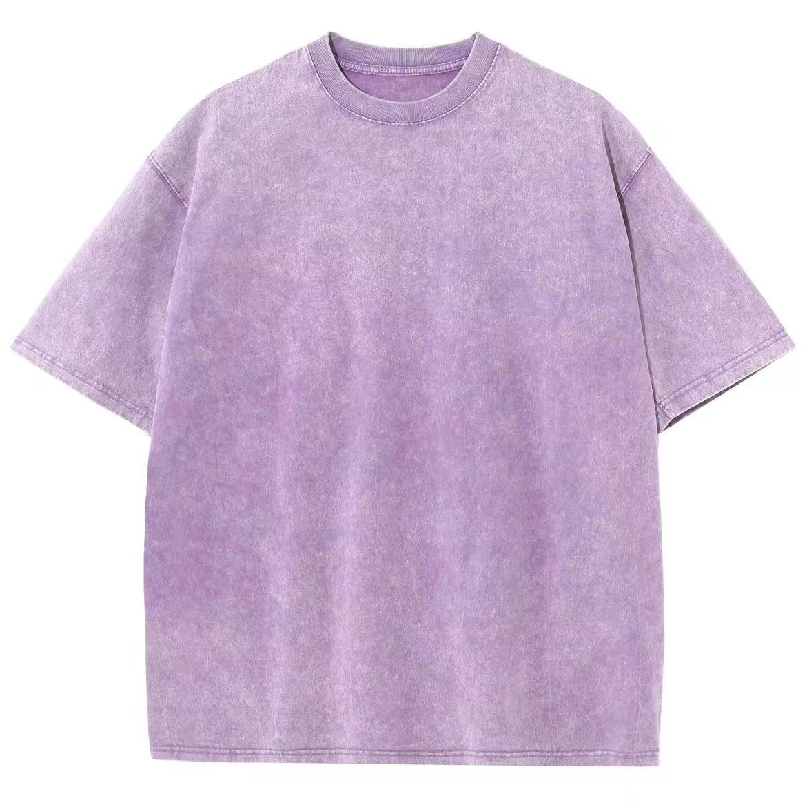 T-shirts Simple Plain Été Aucune élasticité Ample Manches Courtes Col Rond Régulier Droit pour Femmes