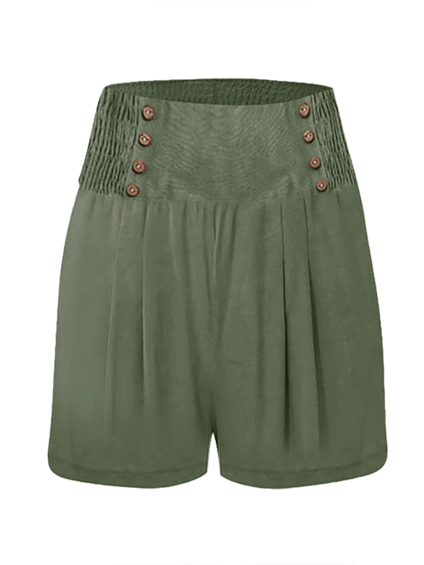 Shorts Décontracté Plain Été Naturel Quotidien Pantalon droit Shorts Boucle Régulier pour Femmes