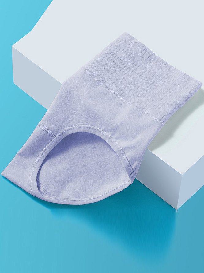 Culottes Femmes Décontracté Plain Toutes Les Saisons Coton à Haute Élasticité Quotidien Culottes Standard Régulier