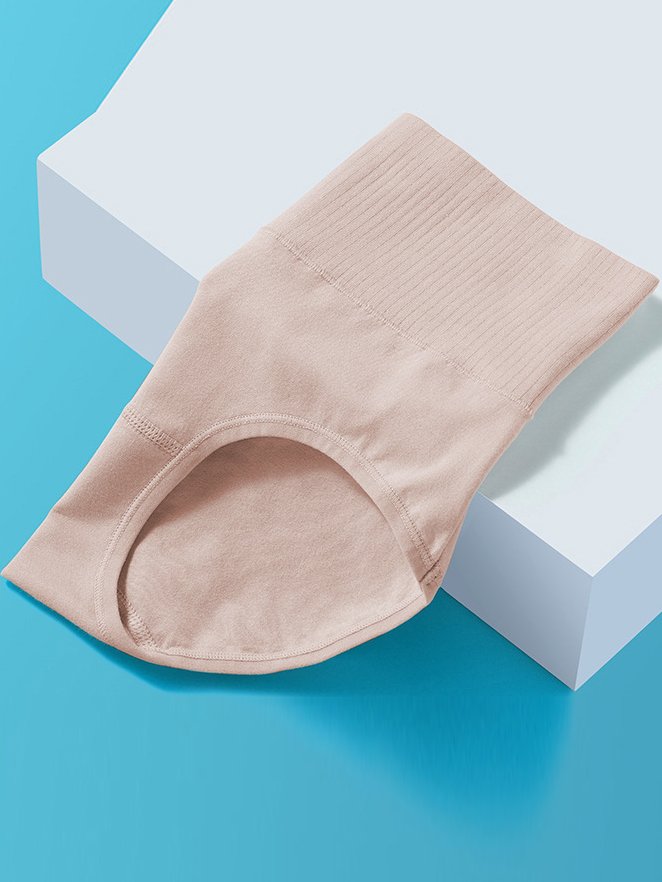 Culottes Femmes Décontracté Plain Toutes Les Saisons Coton à Haute Élasticité Quotidien Culottes Standard Régulier