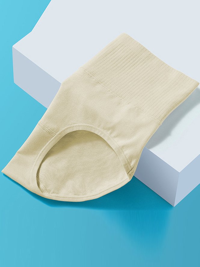 Culottes Femmes Décontracté Plain Toutes Les Saisons Coton à Haute Élasticité Quotidien Culottes Standard Régulier