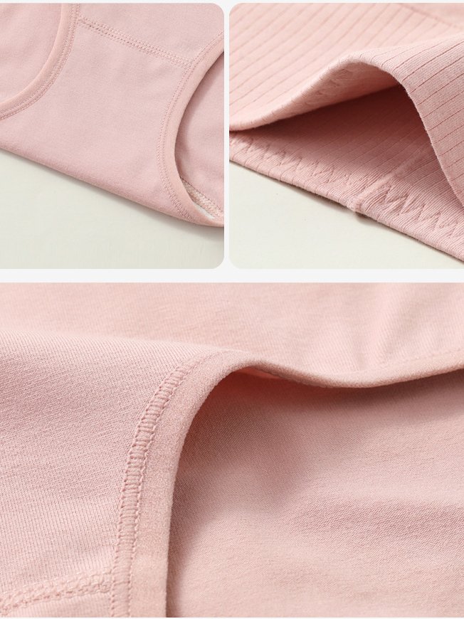 Culottes Femmes Décontracté Plain Toutes Les Saisons Coton à Haute Élasticité Quotidien Culottes Standard Régulier