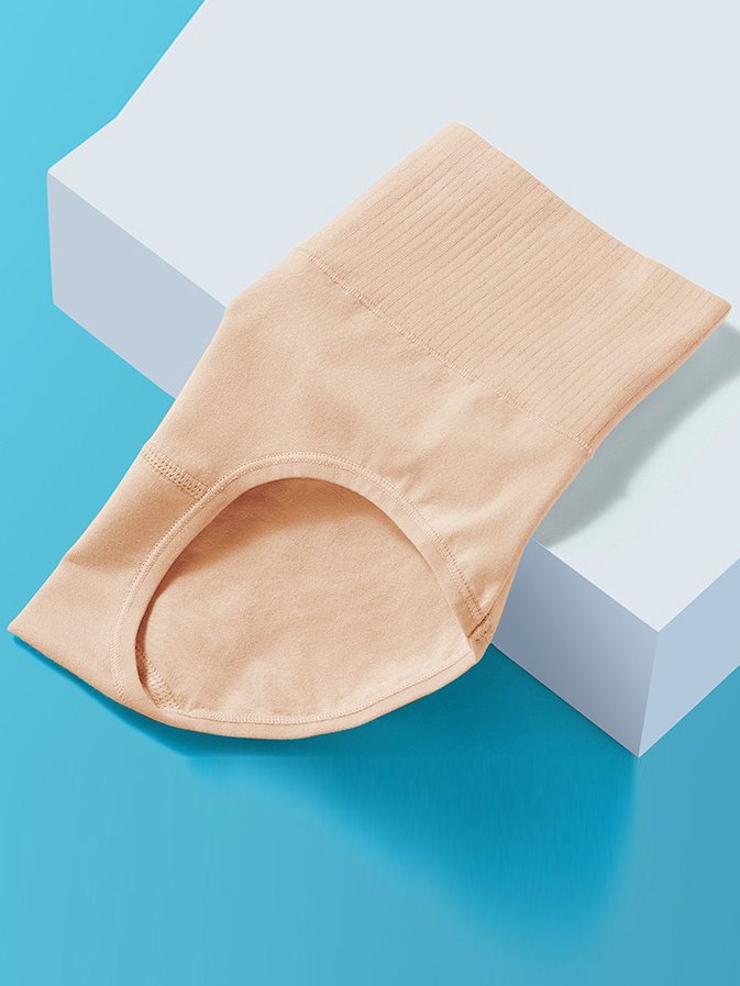 Culottes Femmes Décontracté Plain Toutes Les Saisons Coton à Haute Élasticité Quotidien Culottes Standard Régulier