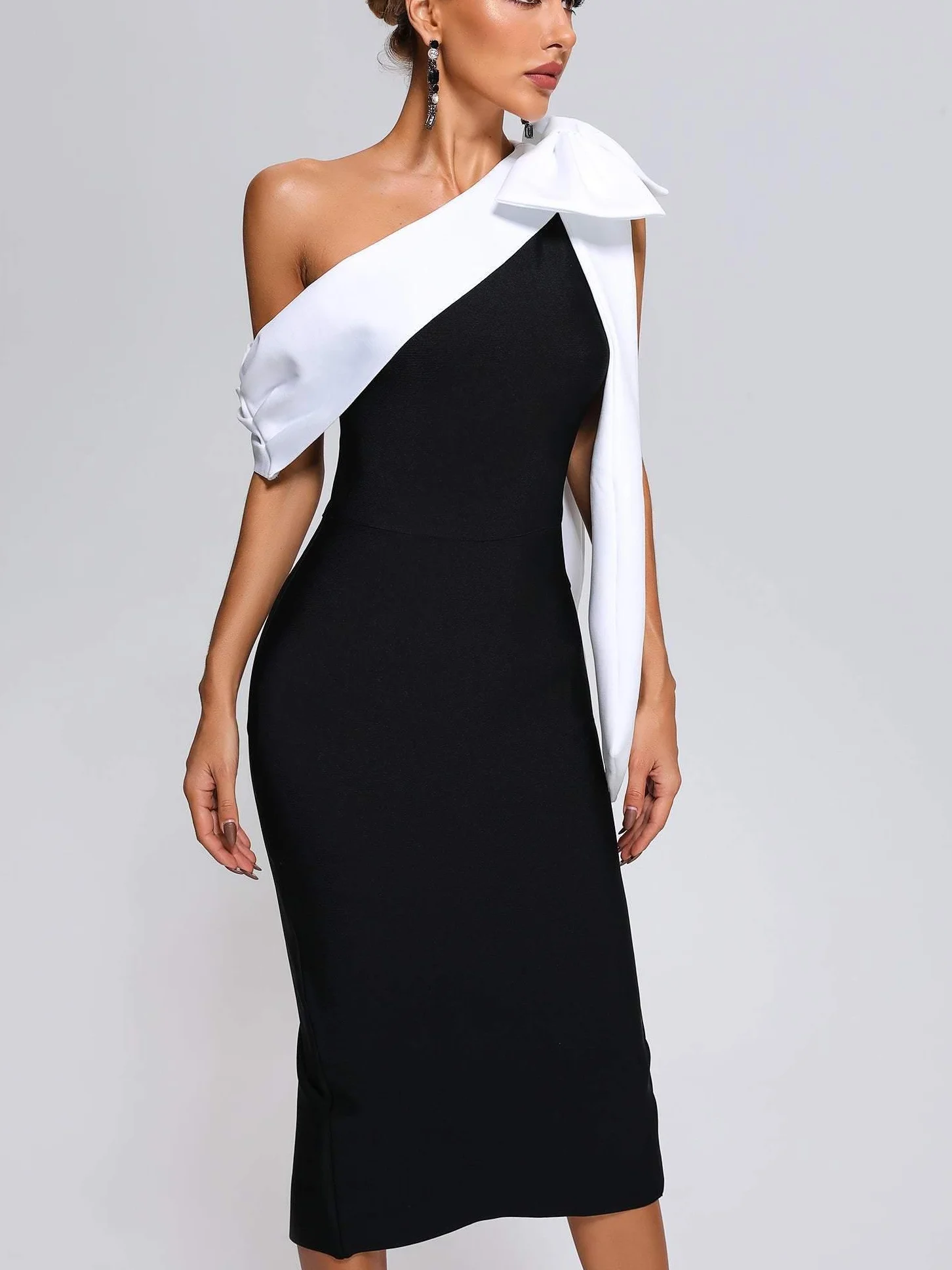 Femmes Plain Noir Sans Bretelles Confortable Robe Maxi Sexy