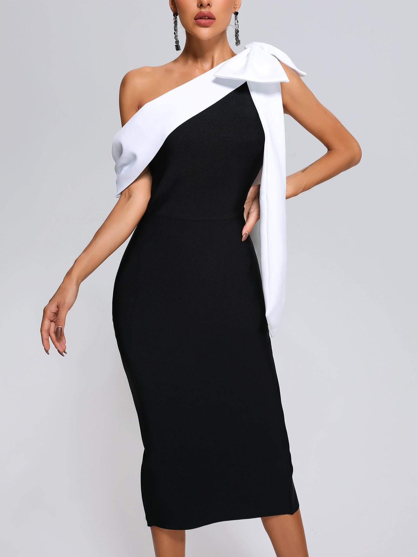Femmes Plain Noir Sans Bretelles Confortable Robe Maxi Sexy