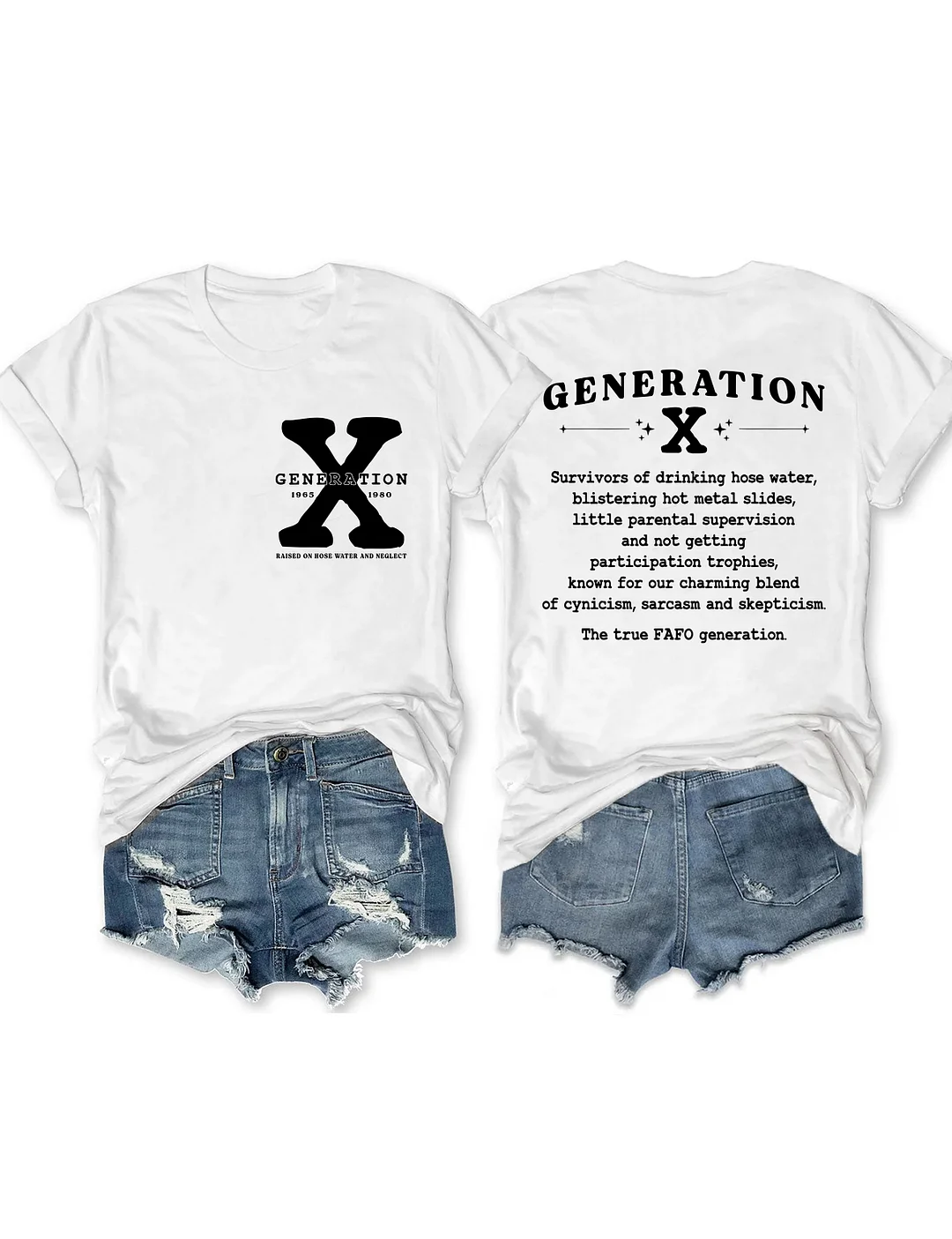 T-shirts Femmes Simple Été Lettres de texte Polyester Aucune élasticité Ample Mancheron Col Rond Régulier
