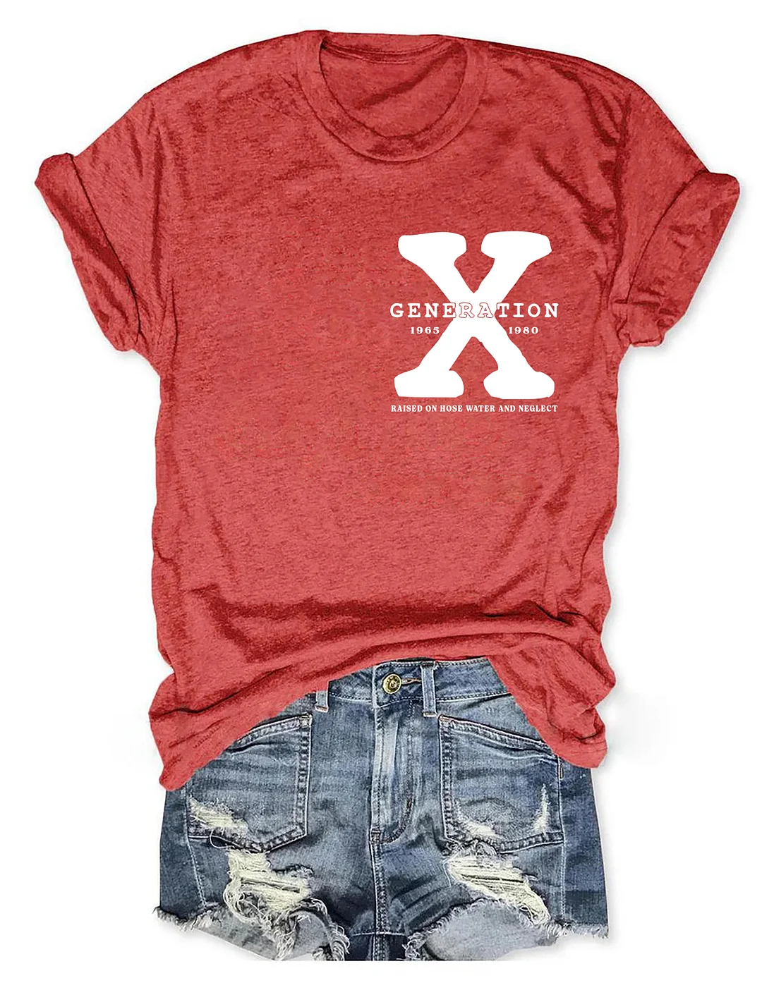 T-shirts Femmes Simple Été Lettres de texte Polyester Aucune élasticité Ample Mancheron Col Rond Régulier