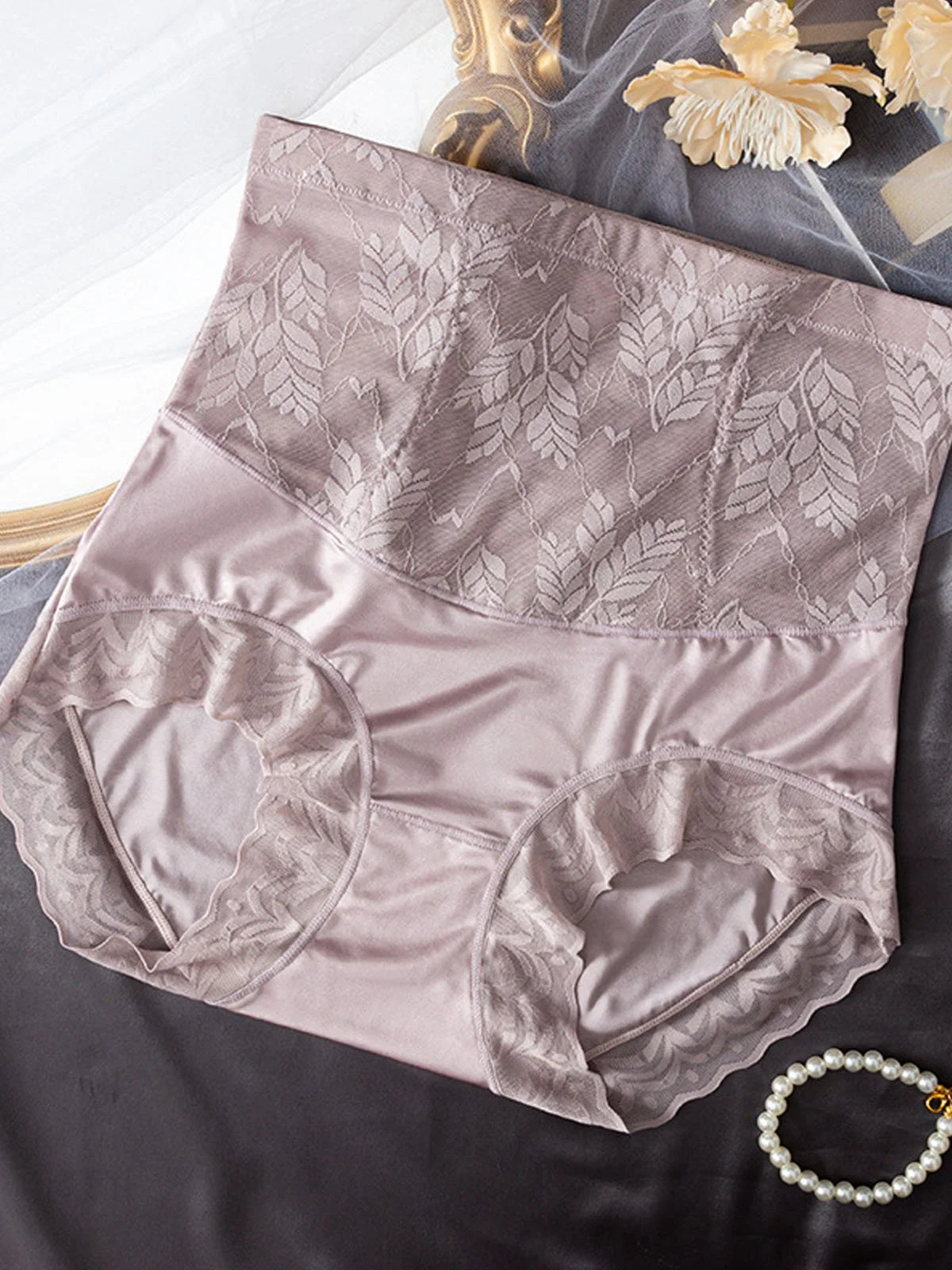 Culottes Femmes Décontracté Plain Toutes Les Saisons à Haute Élasticité Respirable Quotidien Dentelle Standard Régulier