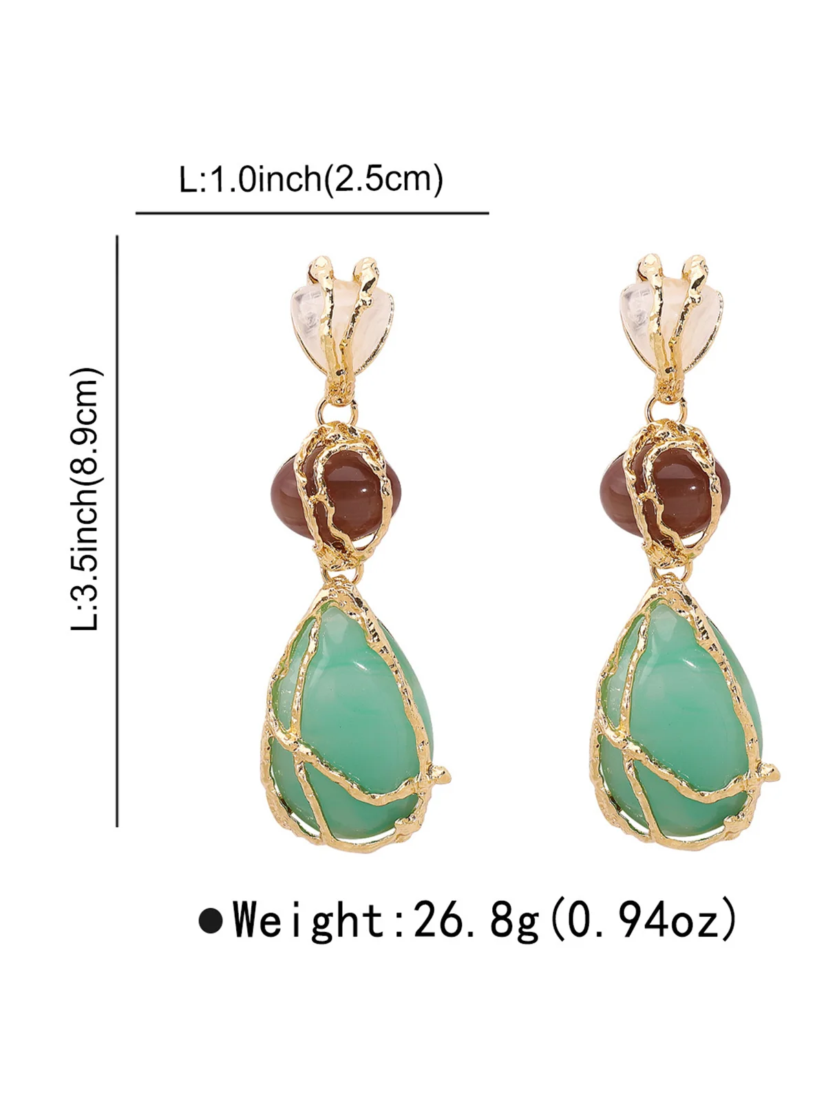 Boucles d'Oreilles Géométrique Toutes Les Saisons Élégant Fête Résine ÉPINGLES Style Pendre pour Femmes