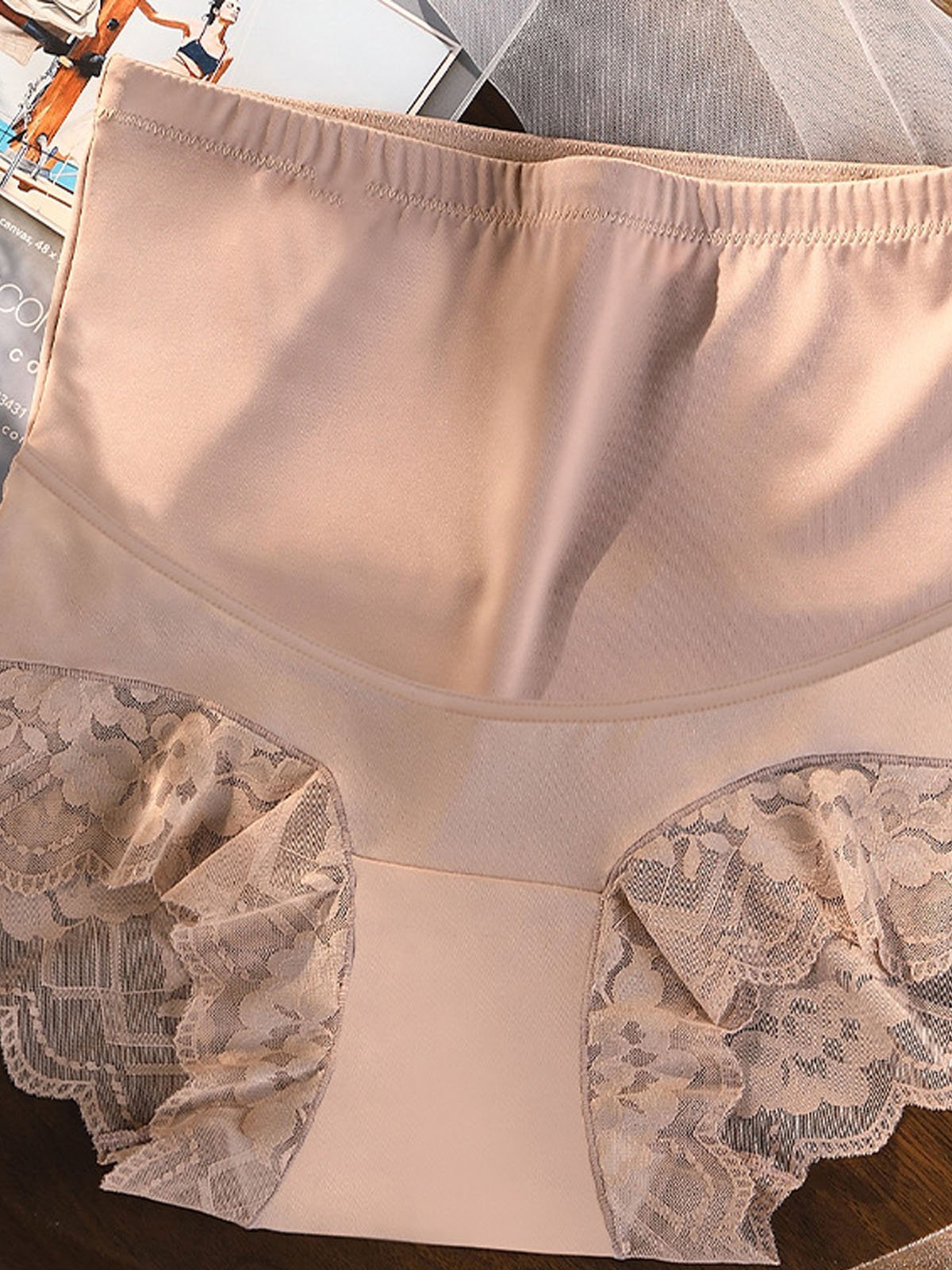 Culottes Décontracté Plain Toutes Les Saisons Polyester Respirable Quotidien Maille Culottes Standard pour Femmes