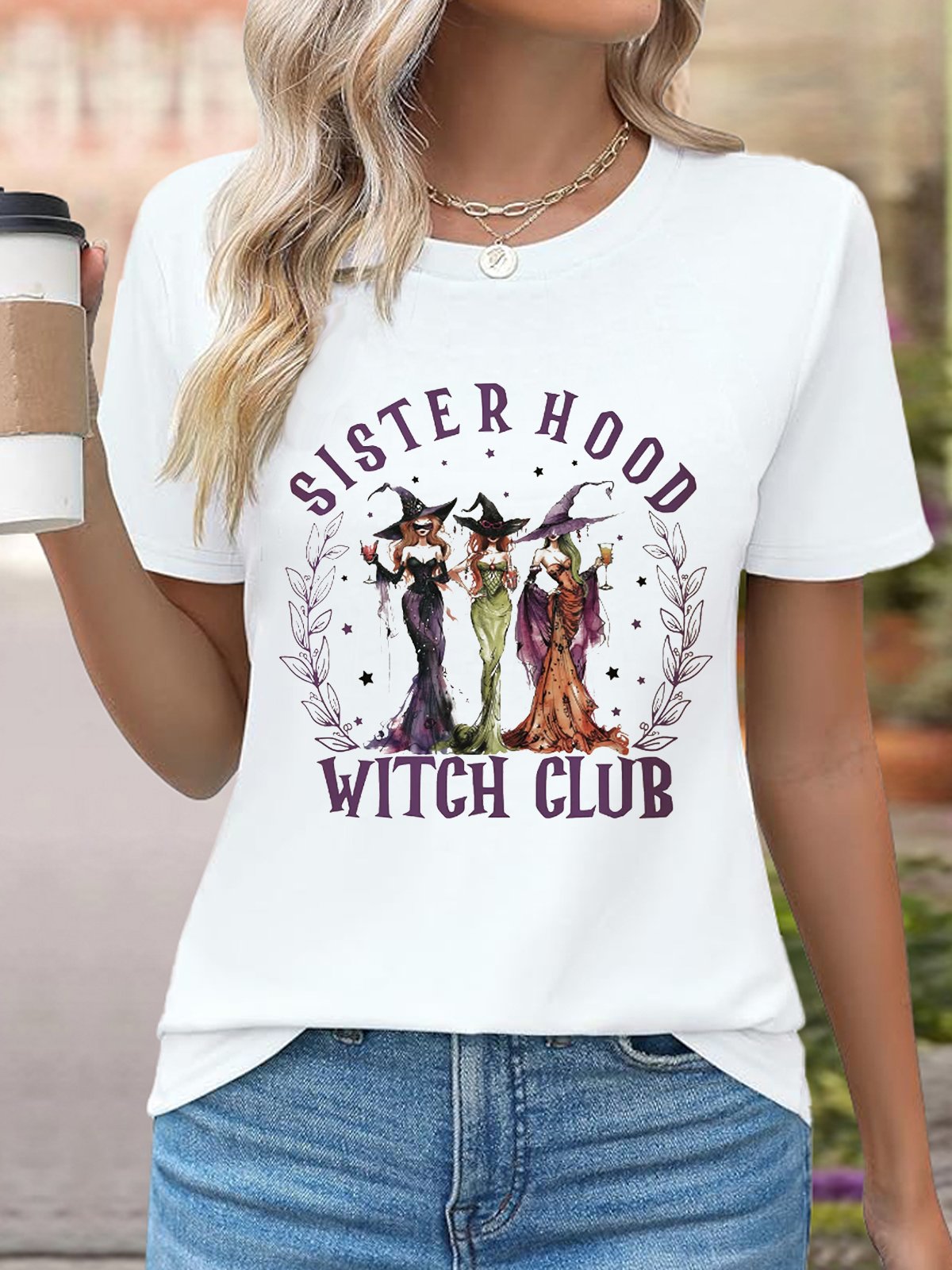 T-shirts Décontracté Été Lettres de texte Coton Micro-élasticité Manches Courtes Col Rond Trapèze Régulier pour Femmes