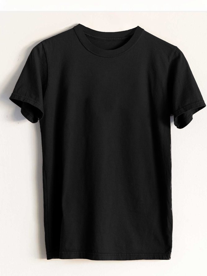 T-shirts Femmes Décontracté Été Aléatoire Imprimé Coton Quotidien Régulier Droit Élasticité moyenne Oui