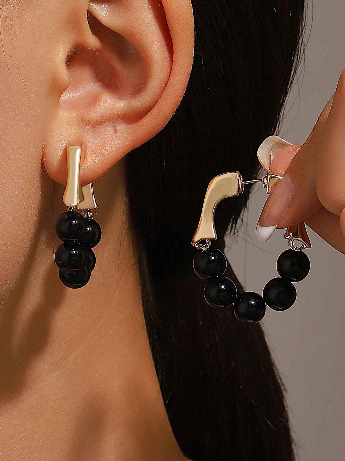 Boucles d'Oreilles Plain Toutes Les Saisons Élégant Fête Roulotté Métal cerceau pour Femmes