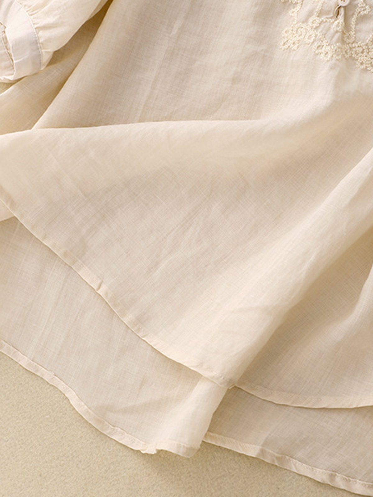 Chemisiers1 Femmes Décontracté Plain Printemps / Automne Quotidien Ample Coton Et Lin Régulier Régulier Col de Chemise