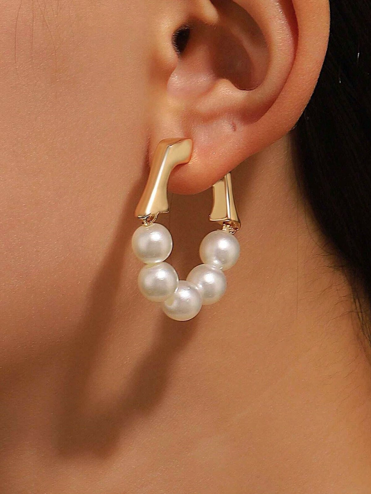 Boucles d'Oreilles Plain Toutes Les Saisons Élégant Fête Roulotté Métal cerceau pour Femmes