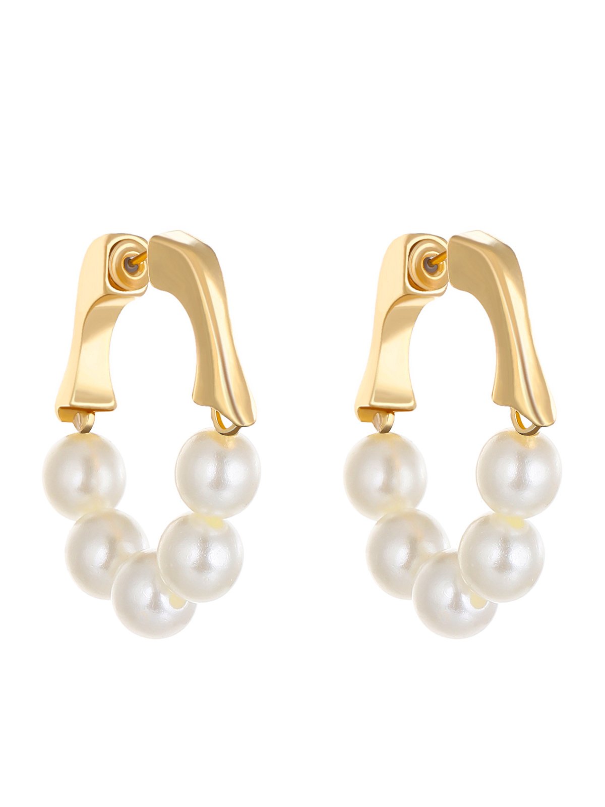 Boucles d'Oreilles Plain Toutes Les Saisons Élégant Fête Roulotté Métal cerceau pour Femmes