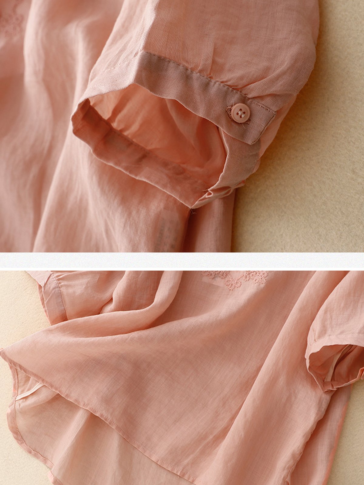 Chemisiers1 Femmes Décontracté Plain Printemps / Automne Quotidien Ample Coton Et Lin Régulier Régulier Col de Chemise