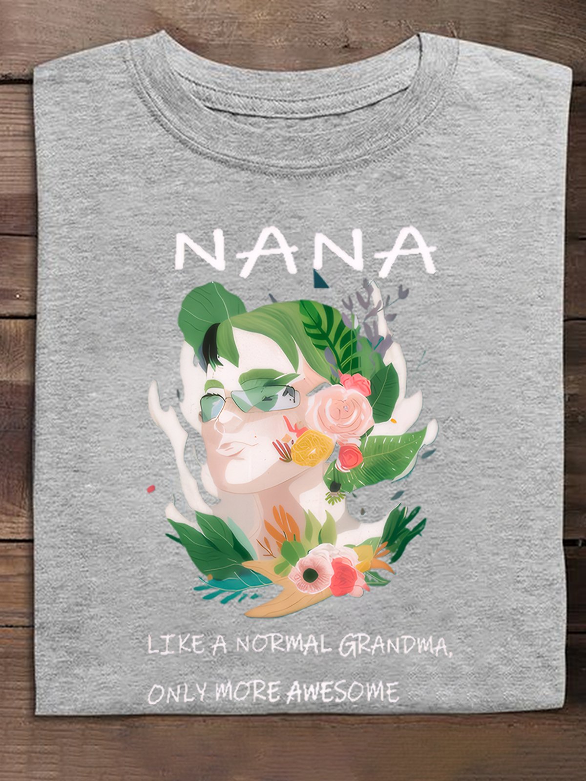 T-shirts Décontracté Printemps / Automne Imprimé de Lettre Motif Coton Quotidien Ample Col Rond Trapèze Régulier pour Femmes