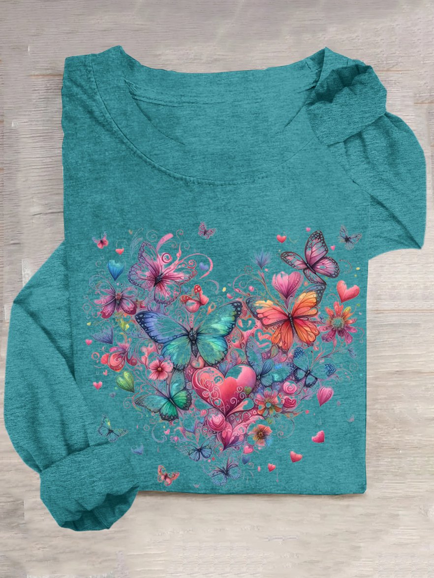 T-shirts Décontracté Été Coeur/cordé Coton Quotidien Ample Sans Manches Col Rond Droit pour Femmes