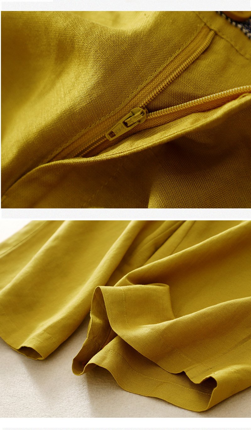 Pantalons Décontracté Plain Printemps / Automne Coton Naturel Aucune élasticité Quotidien Long Régulier pour Femmes