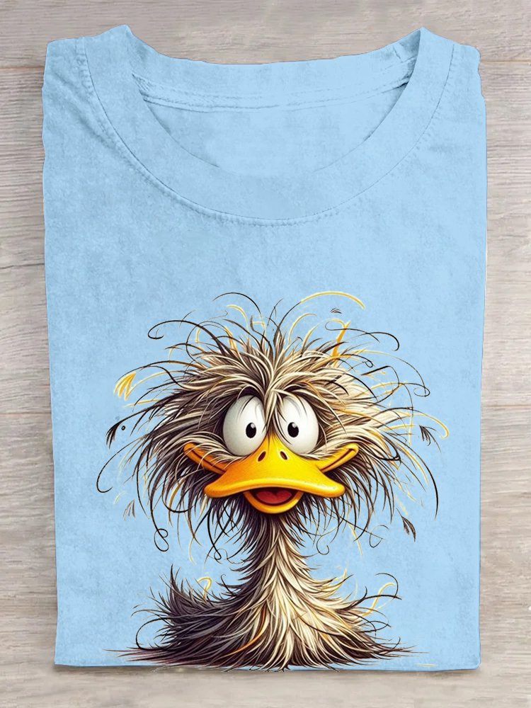 T-shirts Femmes Décontracté Imprimé d'Animal Été Coton Ample Manches Courtes Droit Élasticité moyenne Oui