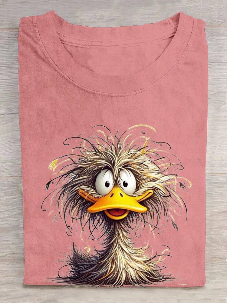 T-shirts Femmes Décontracté Imprimé d'Animal Été Coton Ample Manches Courtes Droit Élasticité moyenne Oui