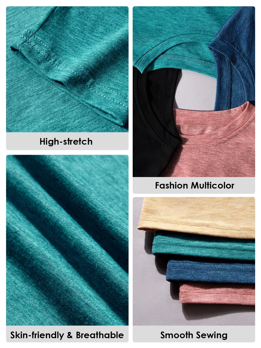 T-shirts Décontracté Printemps / Automne Toussaint Quotidien Manches Longues en Mélangé de Coton Régulier Droit Élasticité moyenne pour Femmes