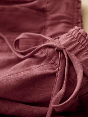 Pantalons Femmes Décontracté Plain Printemps / Automne Coton Aucune élasticité Quotidien Ample Long Régulier