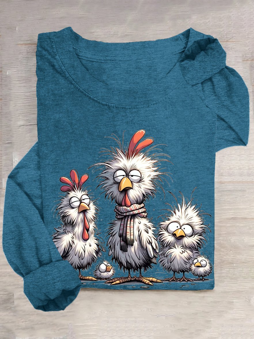 T-shirts Décontracté Printemps / Automne Turquie Ample Manches Longues Col Rond en Mélangé de Coton Droit Oui pour Femmes