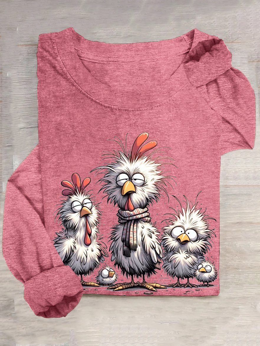 T-shirts Décontracté Printemps / Automne Turquie Ample Manches Longues Col Rond en Mélangé de Coton Droit Oui pour Femmes