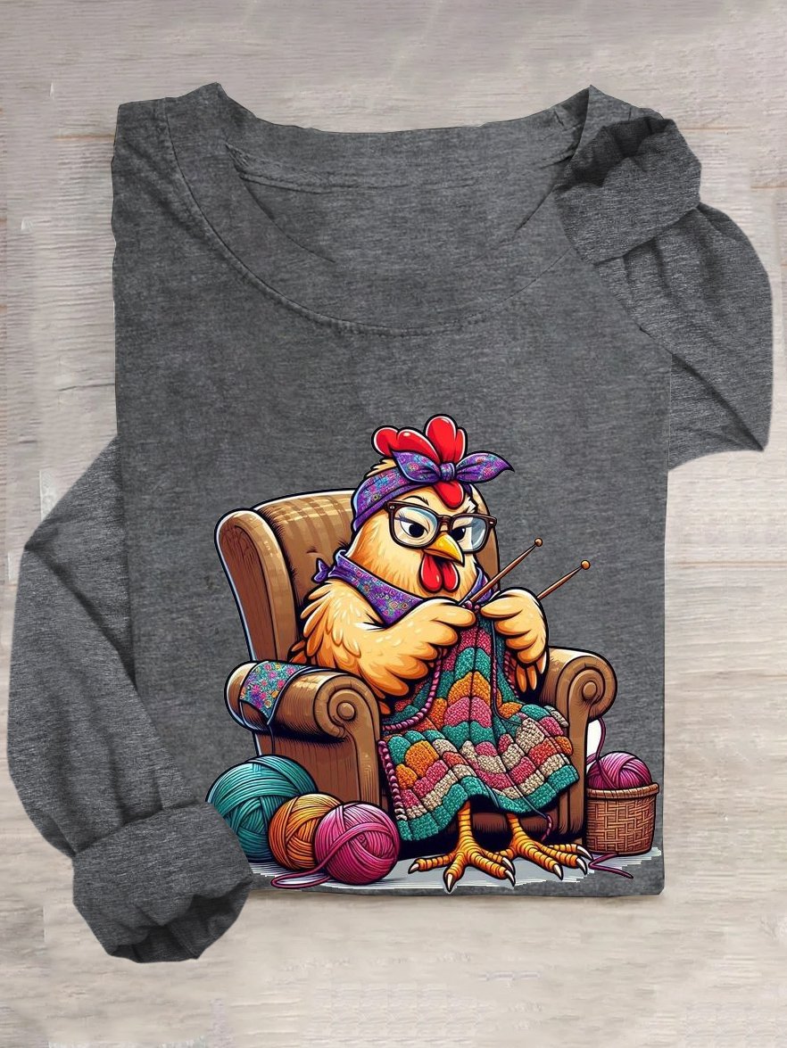 T-shirts Femmes Décontracté Printemps / Automne Turquie Quotidien Ample en Mélangé de Coton Régulier Droit Oui