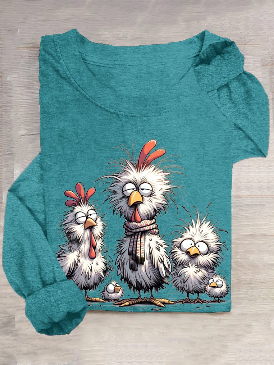 T-shirts Décontracté Printemps / Automne Turquie Ample Manches Longues Col Rond en Mélangé de Coton Droit Oui pour Femmes