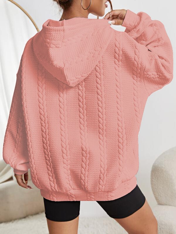 à Capuche Simple Plain Printemps / Automne Polyester Sweat-shirt à Capuche Aucune élasticité Ample Manches Longues Régulier pour Femmes