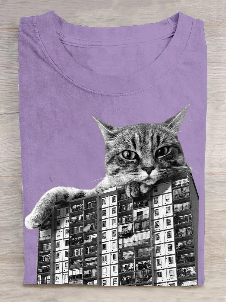 T-shirts Décontracté Été Ville Coton Ample Régulier Droit Régulier Oui pour Femmes