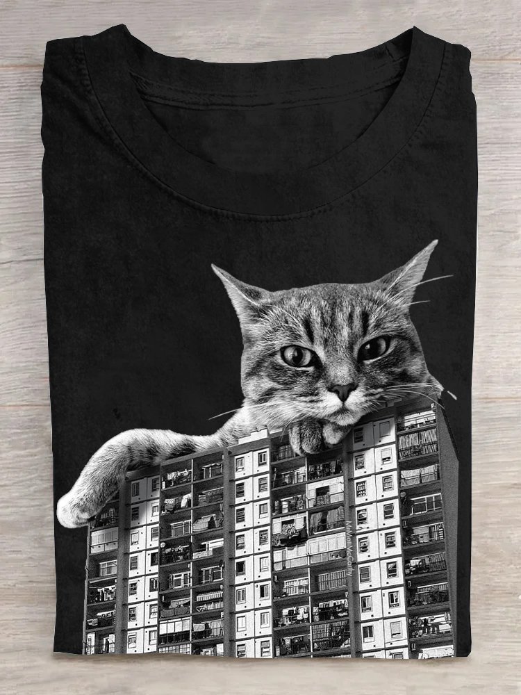 T-shirts Décontracté Été Ville Coton Ample Régulier Droit Régulier Oui pour Femmes