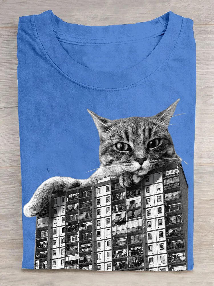 T-shirts Décontracté Été Ville Coton Ample Régulier Droit Régulier Oui pour Femmes
