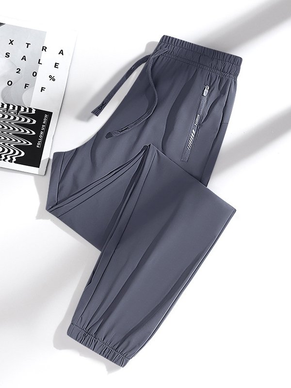 Pantalons Décontracté Plain Printemps / Automne Couture de poche Nylon Standard Droit Régulier Élasticité moyenne pour Femmes
