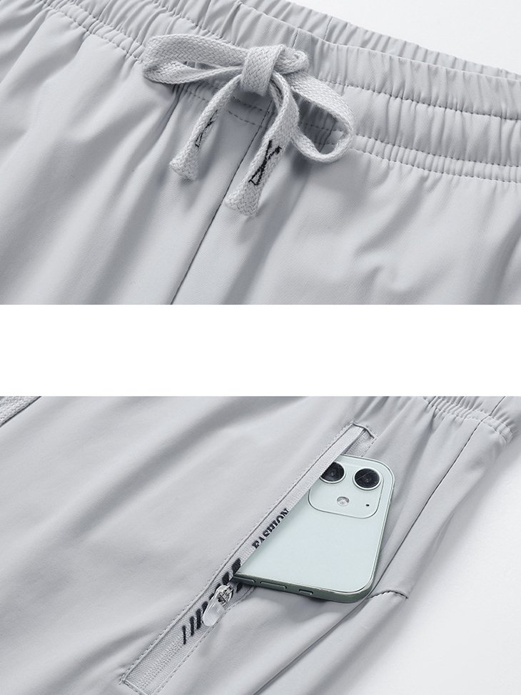 Pantalons Décontracté Plain Printemps / Automne Couture de poche Nylon Standard Droit Régulier Élasticité moyenne pour Femmes