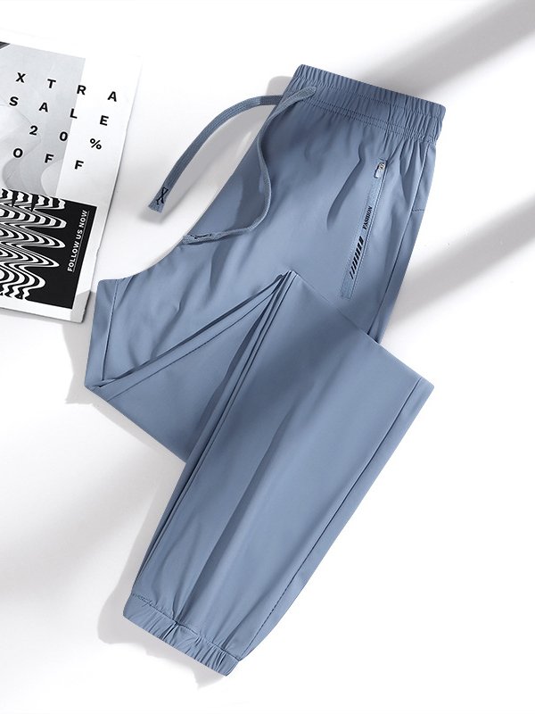 Pantalons Décontracté Plain Printemps / Automne Couture de poche Nylon Standard Droit Régulier Élasticité moyenne pour Femmes