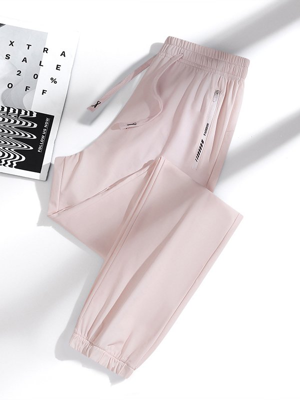 Pantalons Décontracté Plain Printemps / Automne Couture de poche Nylon Standard Droit Régulier Élasticité moyenne pour Femmes