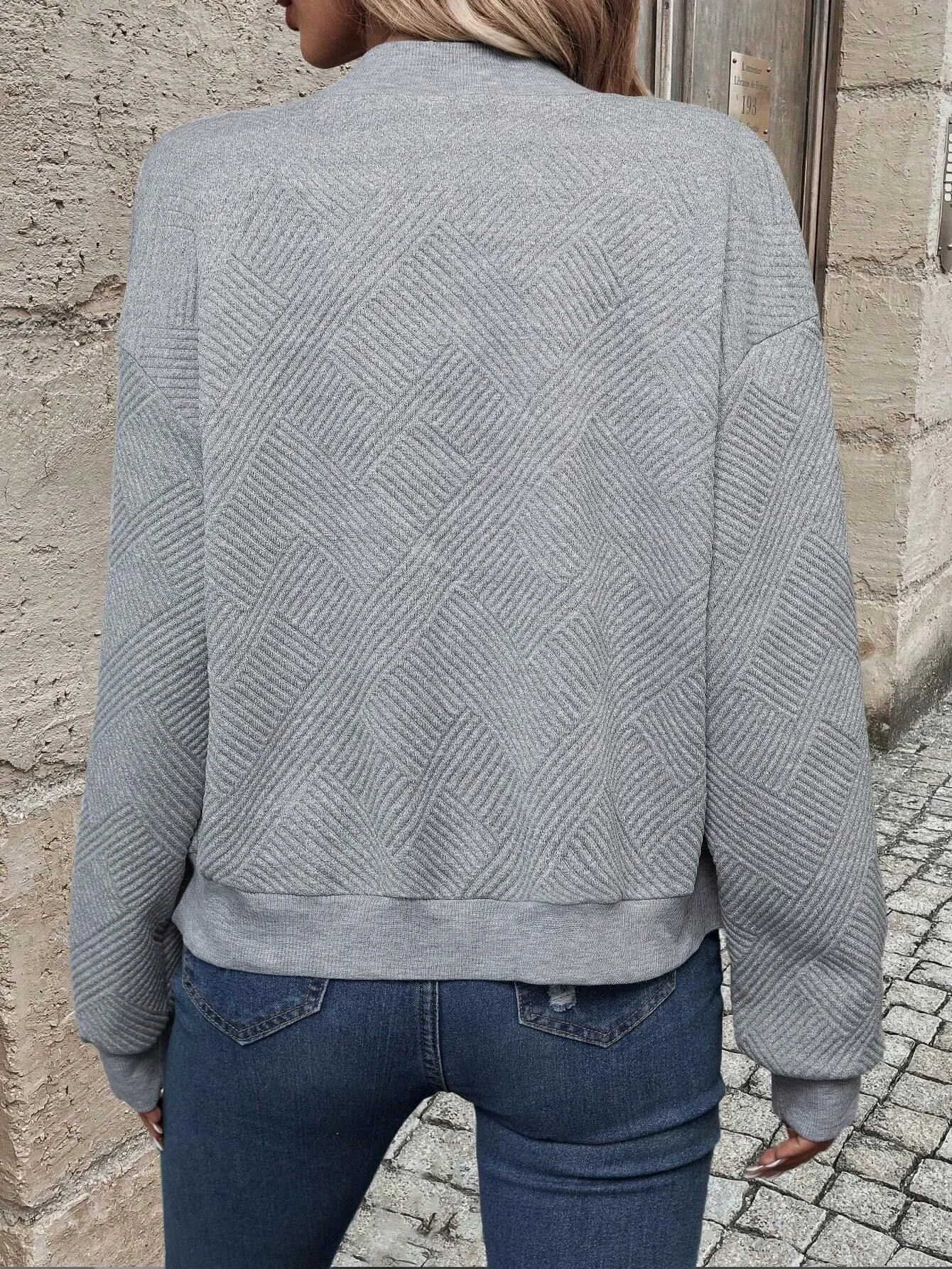 Micro-élasticité Sweat-shirt à Capuche Manches Longues Régulier Plain Blouson pour Femmes