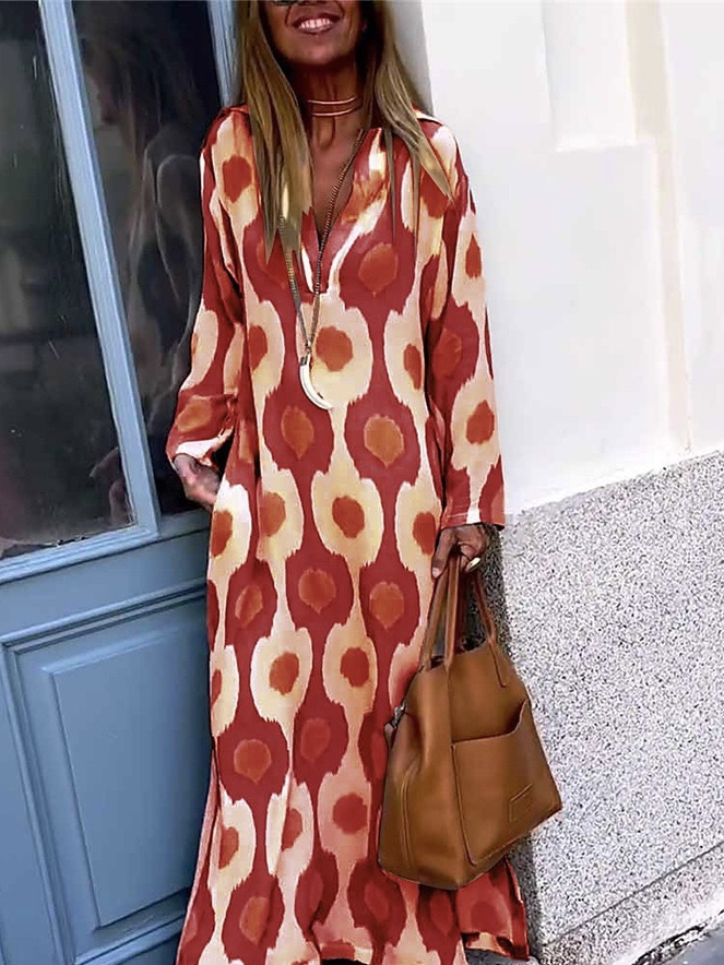 Femmes Rayé Gris Sweat-shirt à Capuche Confortable Robe Maxi Décontracté