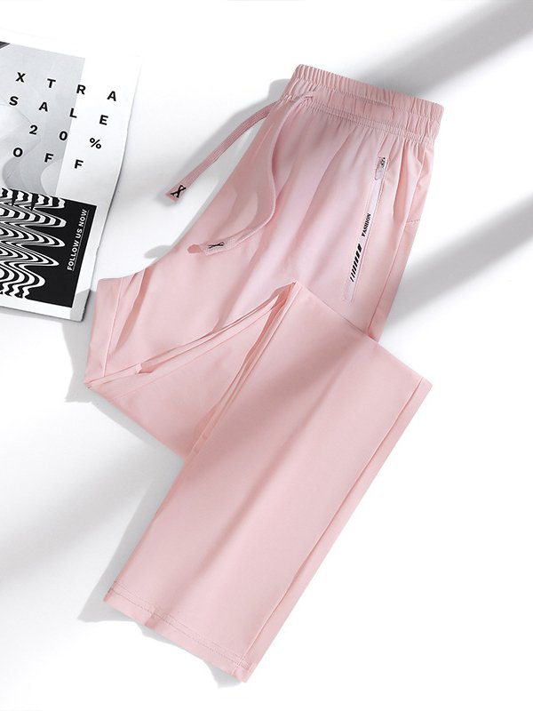Pantalons Femmes Décontracté Plain Printemps / Automne Séchage Rapide Taille Élastique Standard Pantalons Harem Droit Élasticité moyenne