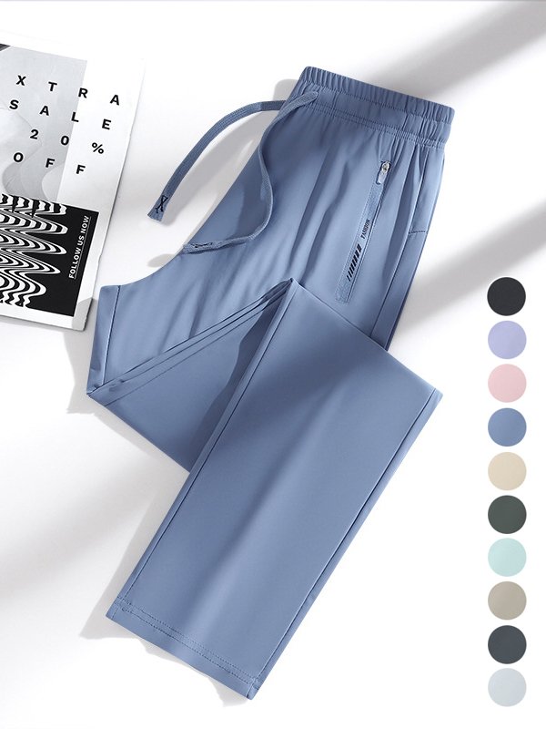 Pantalons Femmes Décontracté Plain Printemps / Automne Séchage Rapide Taille Élastique Standard Pantalons Harem Droit Élasticité moyenne